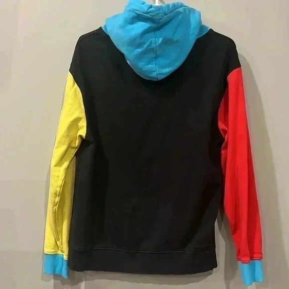 ❤️2/$30❤️[M]Nickelodeon  SpongeBob Colour Blocks Black Hoodie - Picture 6 of 6